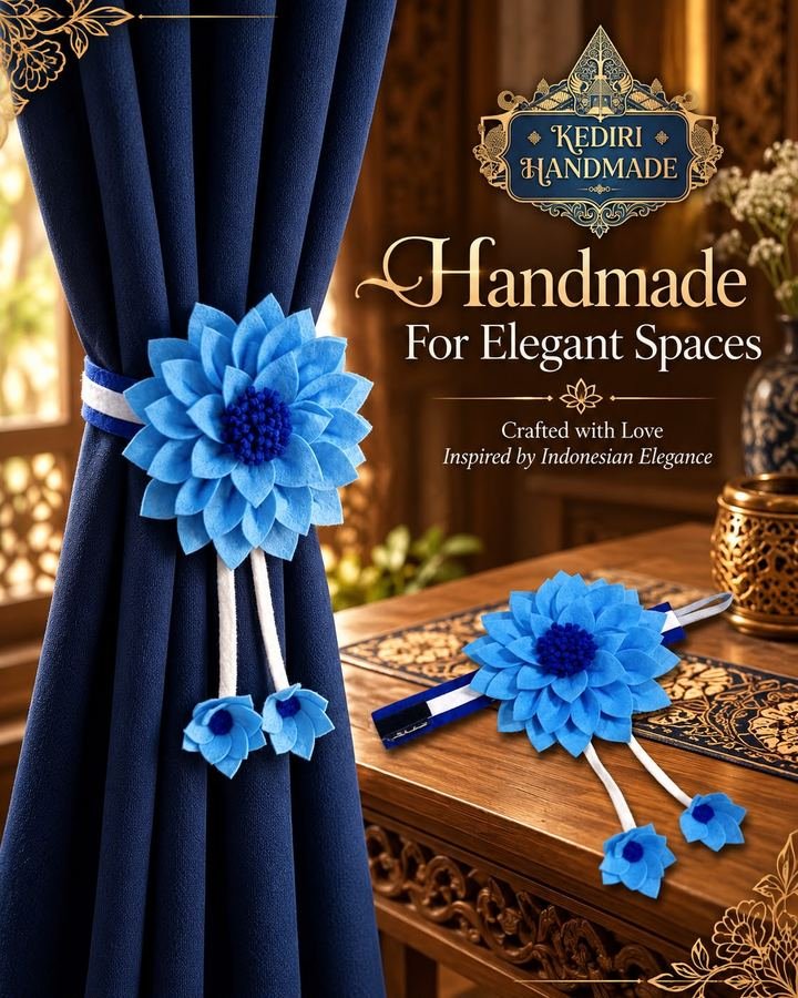 Dahlia Juntai D.25, warna Biru