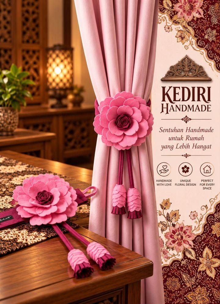 Mawar Mangkok, warna Pink